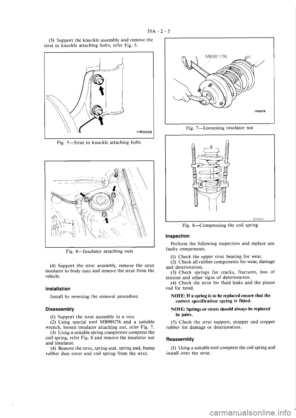 MITSUBISHI VERADA 1995  Workshop Manual 