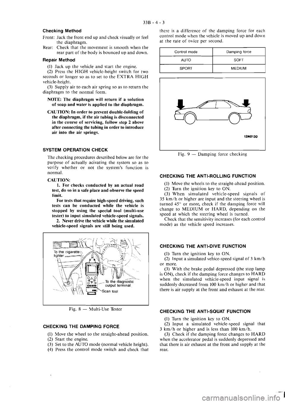 MITSUBISHI VERADA 1995  Workshop Manual 