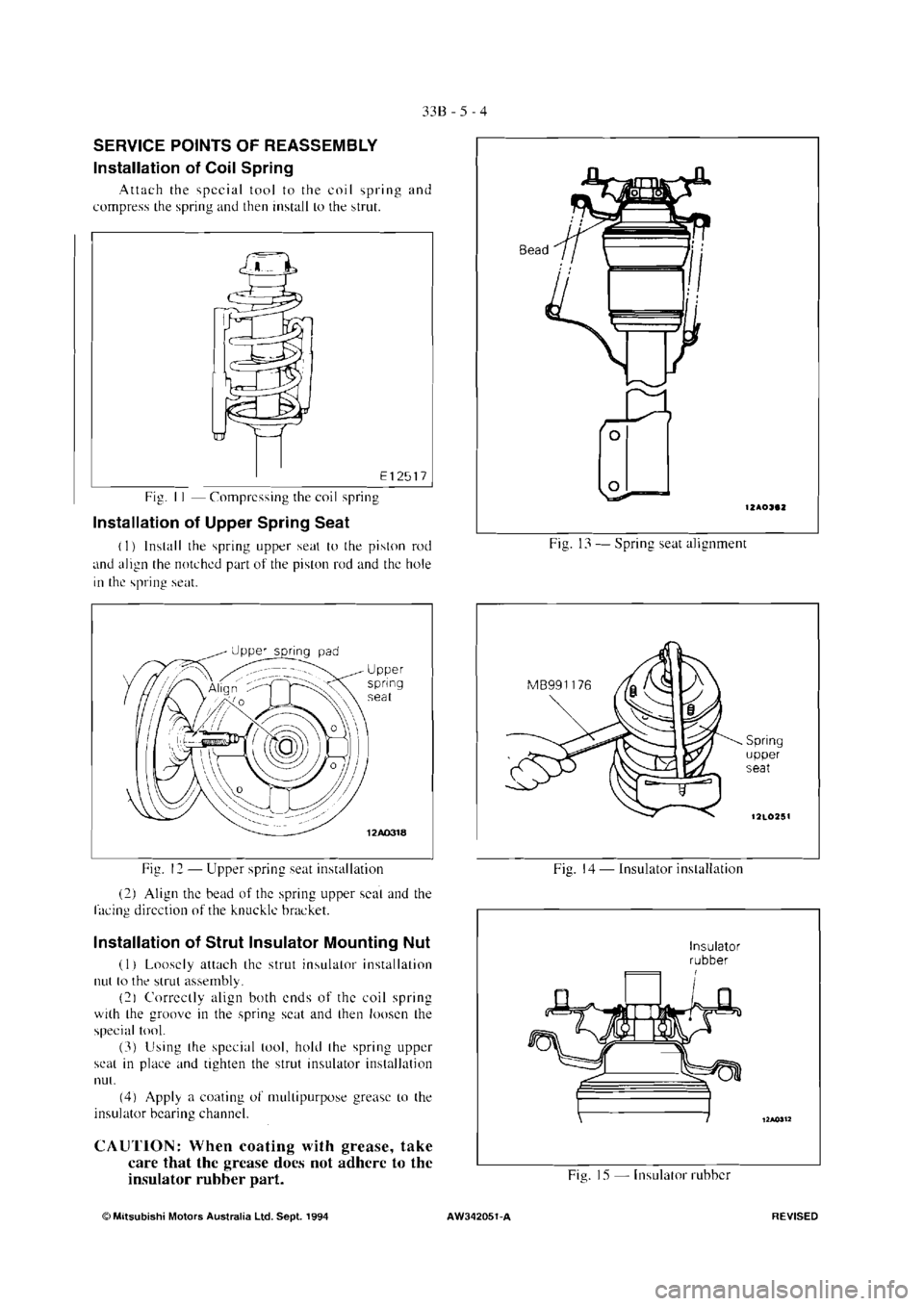 MITSUBISHI VERADA 1995  Workshop Manual 