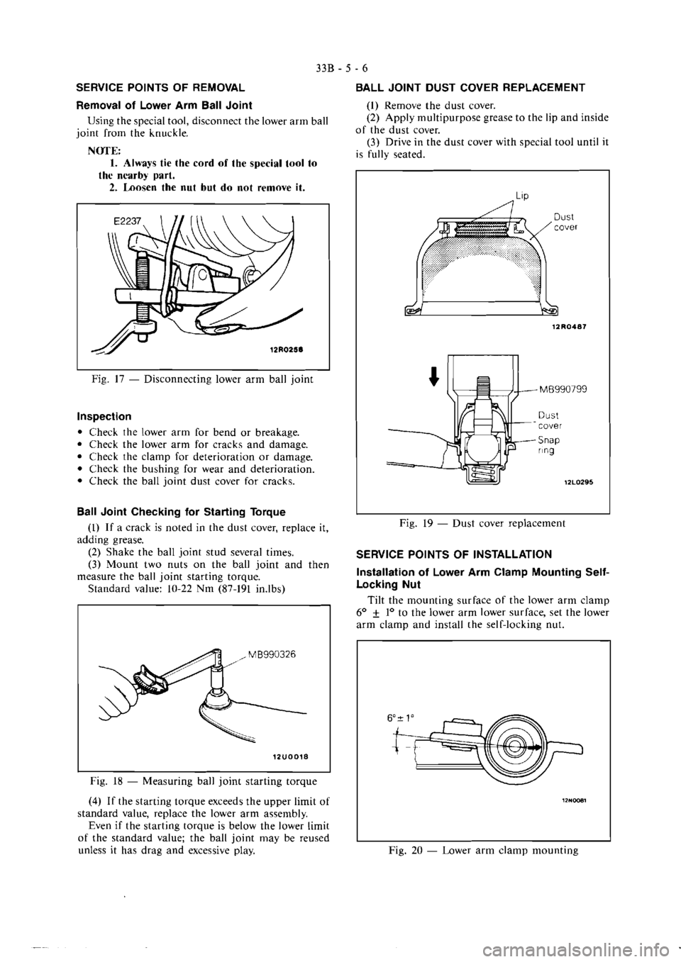 MITSUBISHI VERADA 1995  Workshop Manual 