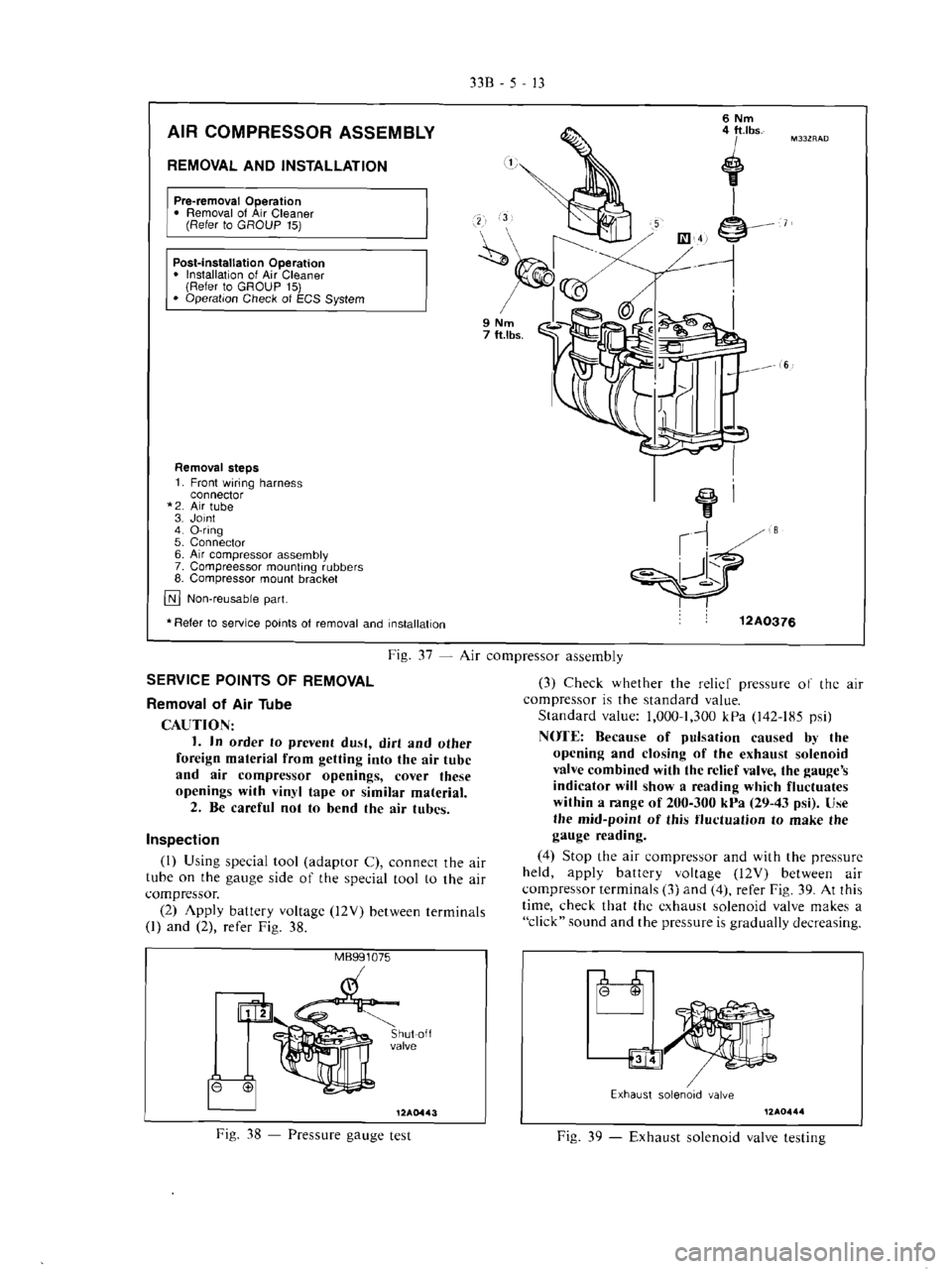 MITSUBISHI VERADA 1995  Workshop Manual 