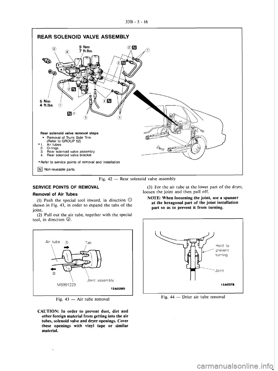 MITSUBISHI VERADA 1995  Workshop Manual 
