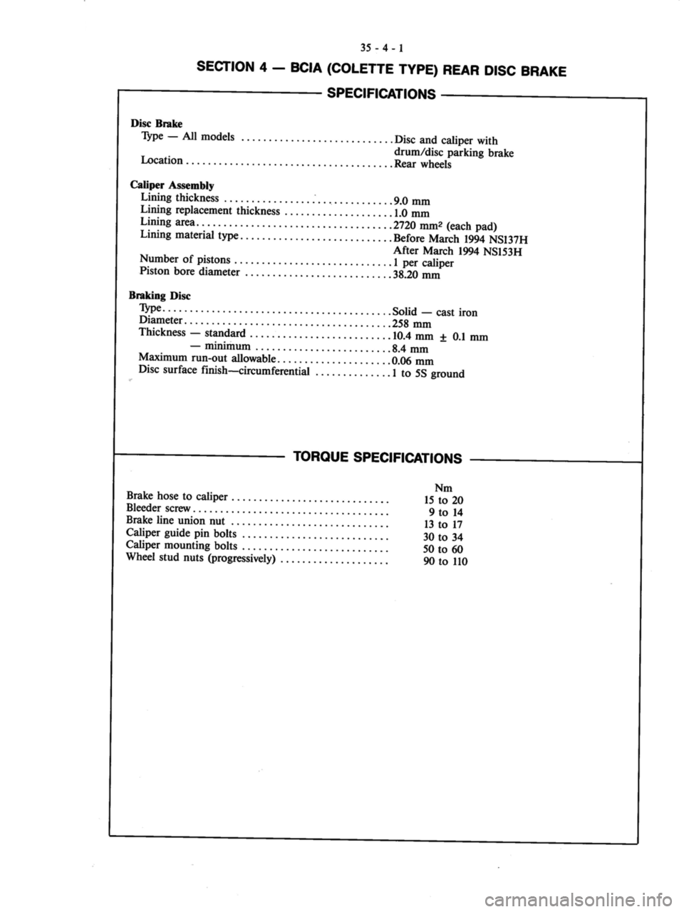 MITSUBISHI VERADA 1995  Workshop Manual 