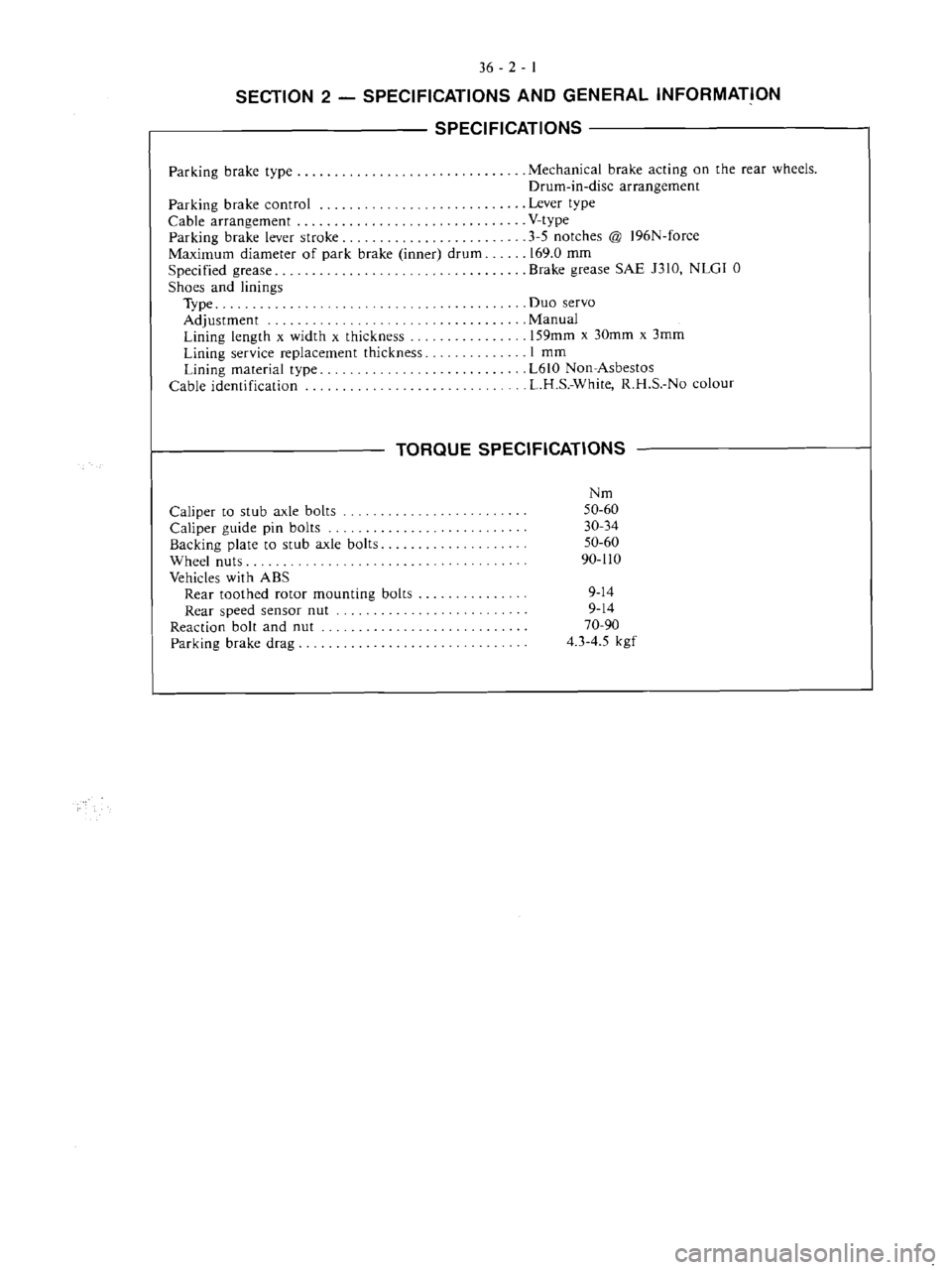 MITSUBISHI VERADA 1995  Workshop Manual 
