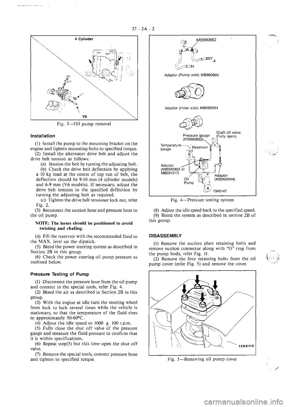 MITSUBISHI VERADA 1995  Workshop Manual 