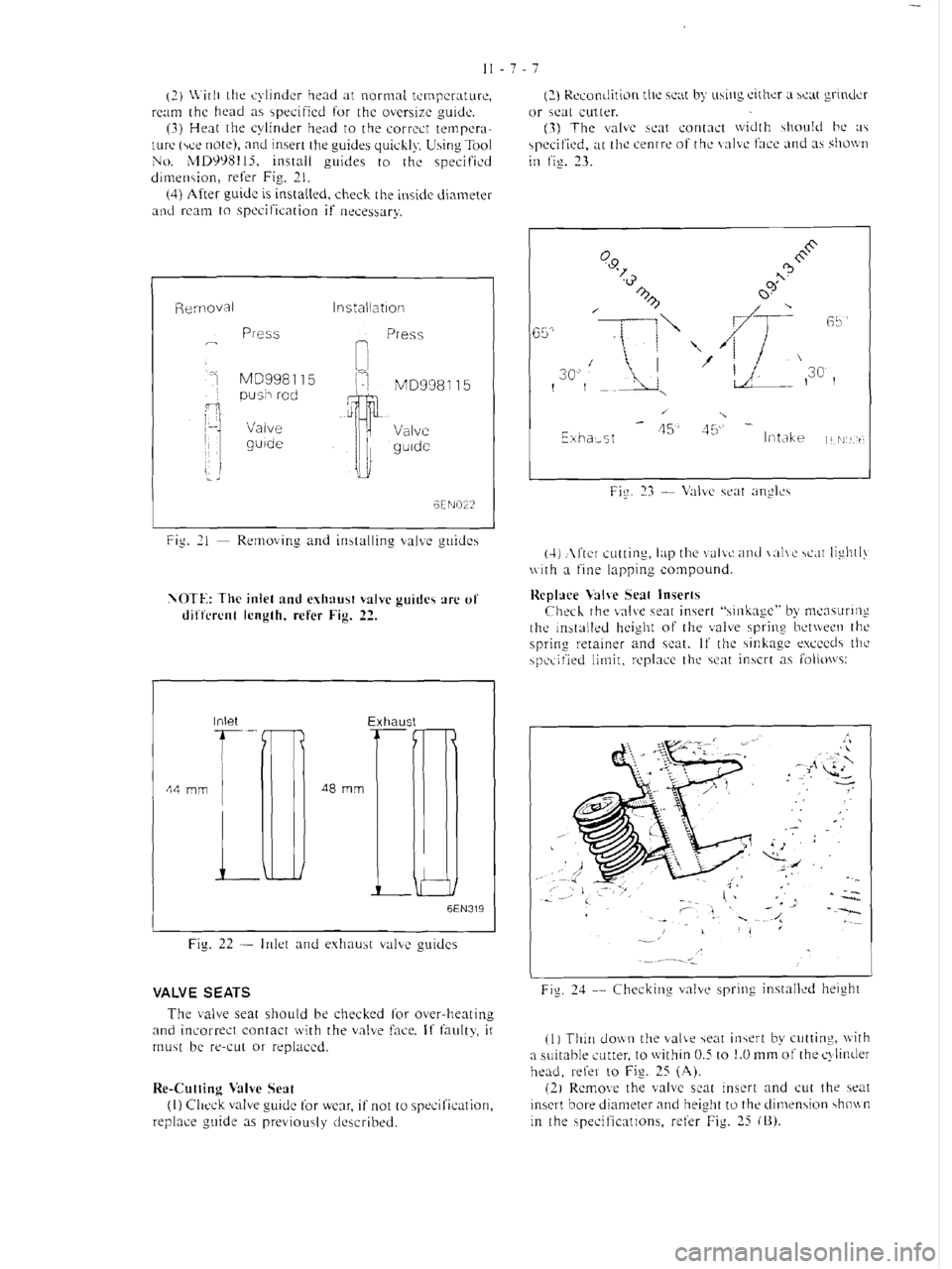 MITSUBISHI VERADA 1995  Workshop Manual 