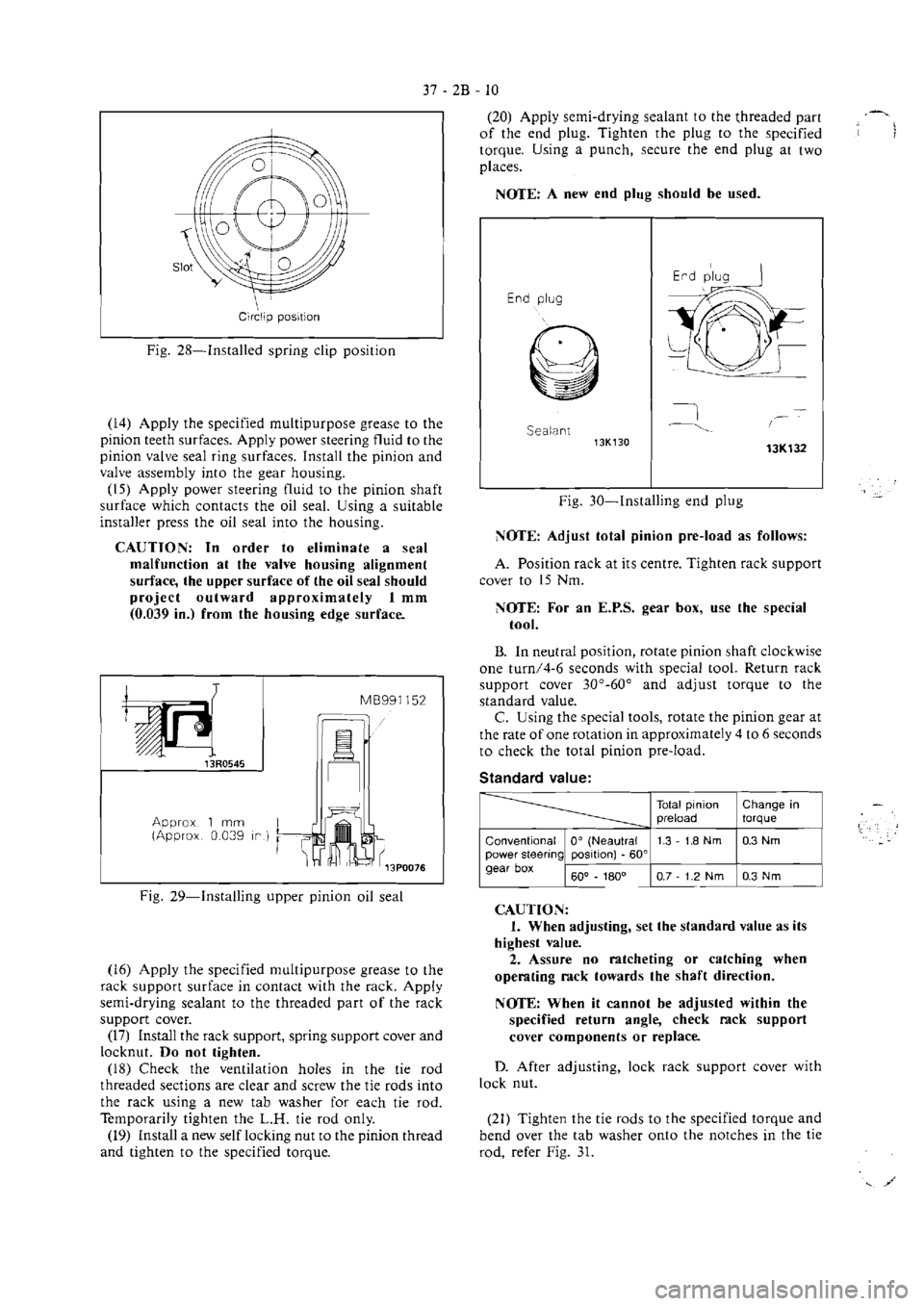 MITSUBISHI VERADA 1995  Workshop Manual 