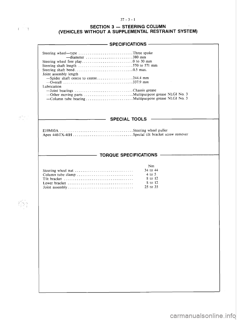 MITSUBISHI VERADA 1995  Workshop Manual 