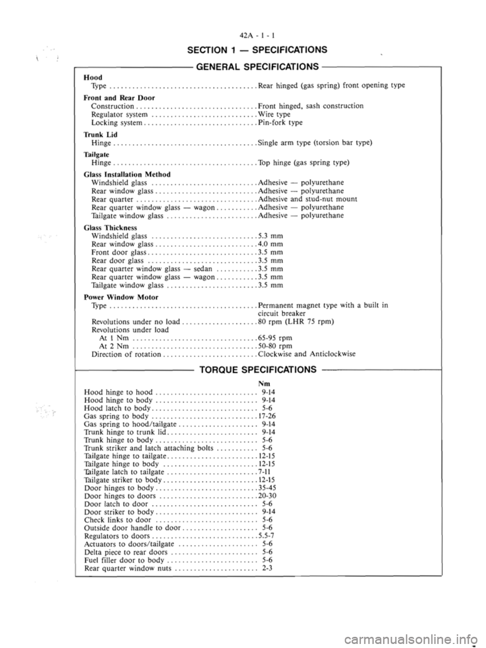 MITSUBISHI VERADA 1995  Workshop Manual 
