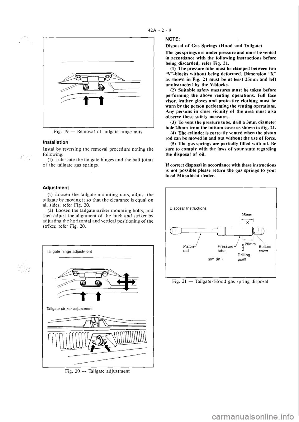 MITSUBISHI VERADA 1995  Workshop Manual 