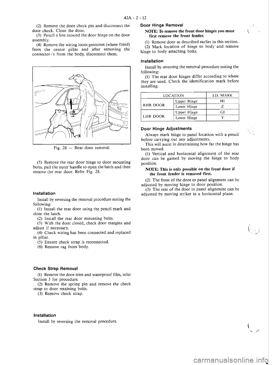 MITSUBISHI VERADA 1995  Workshop Manual 