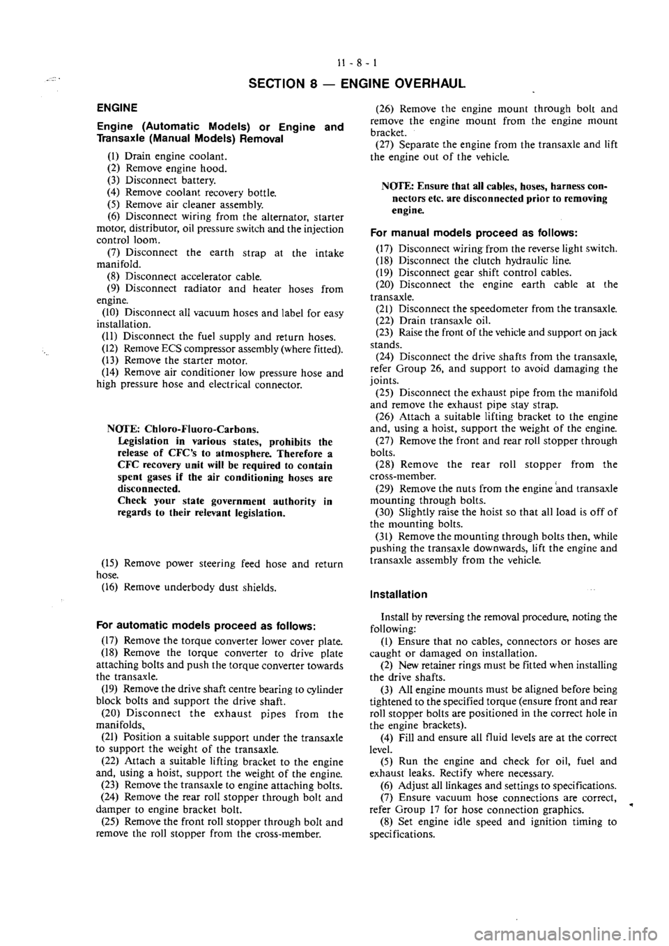 MITSUBISHI VERADA 1995  Workshop Manual 