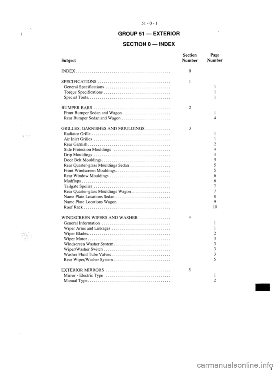 MITSUBISHI VERADA 1995  Workshop Manual 