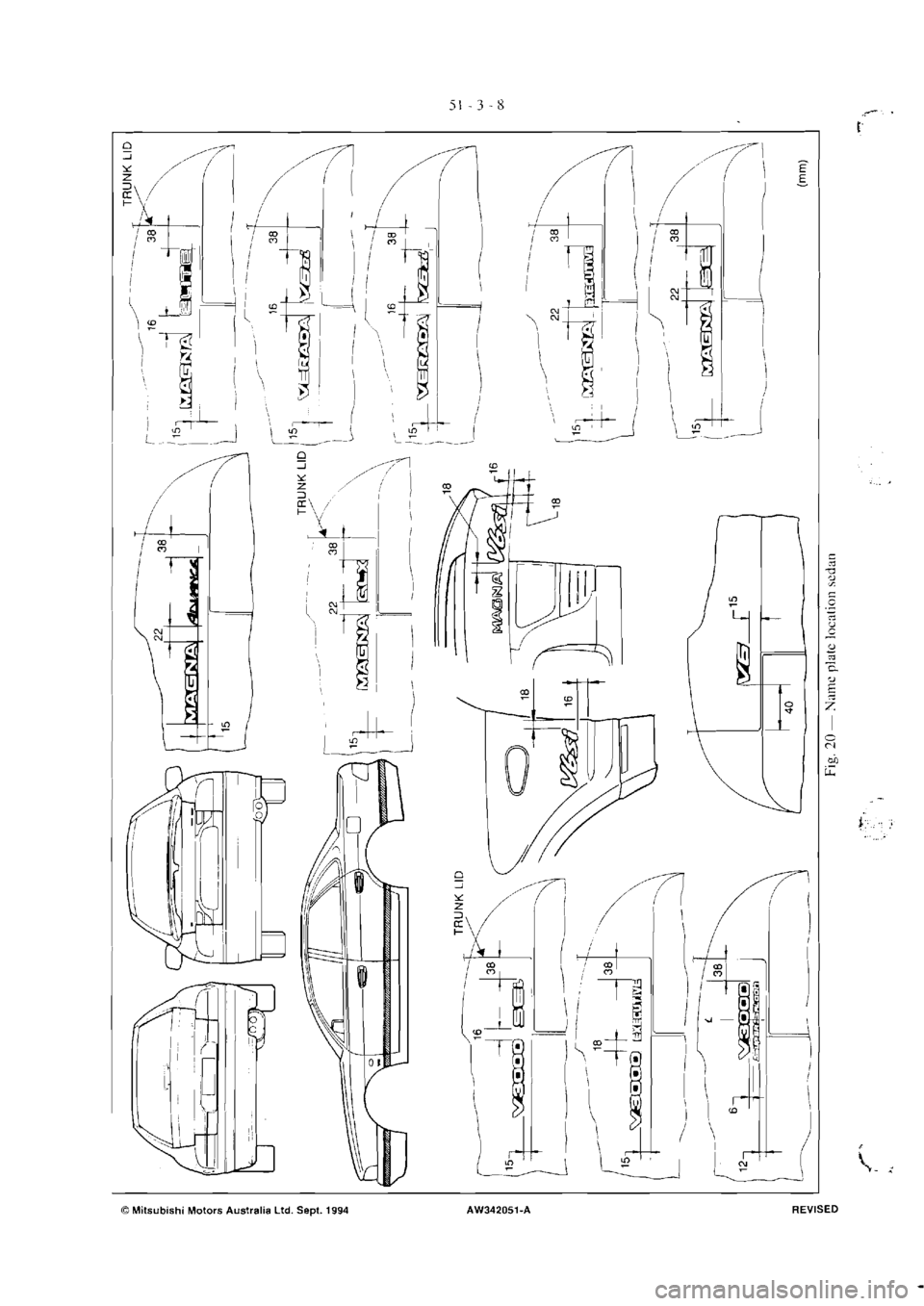 MITSUBISHI VERADA 1995  Workshop Manual 