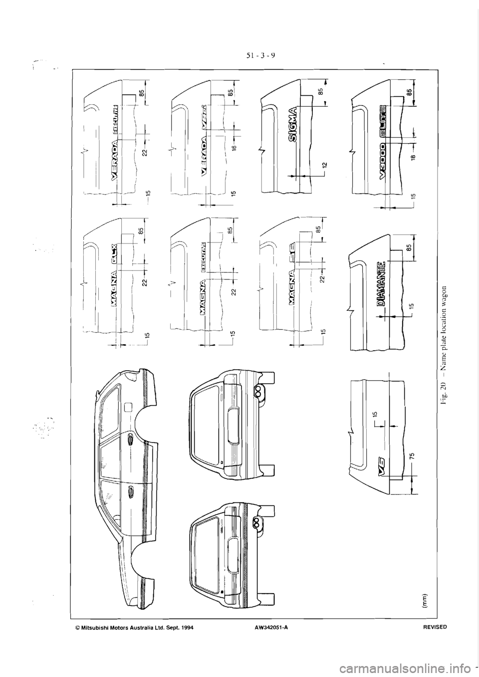 MITSUBISHI VERADA 1995  Workshop Manual 