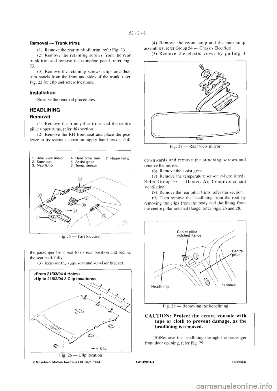 MITSUBISHI VERADA 1995  Workshop Manual 