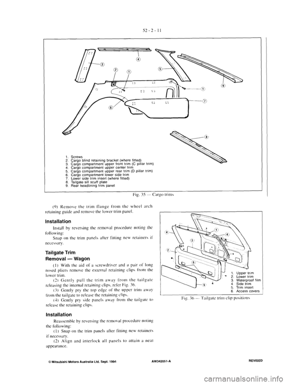MITSUBISHI VERADA 1995  Workshop Manual 