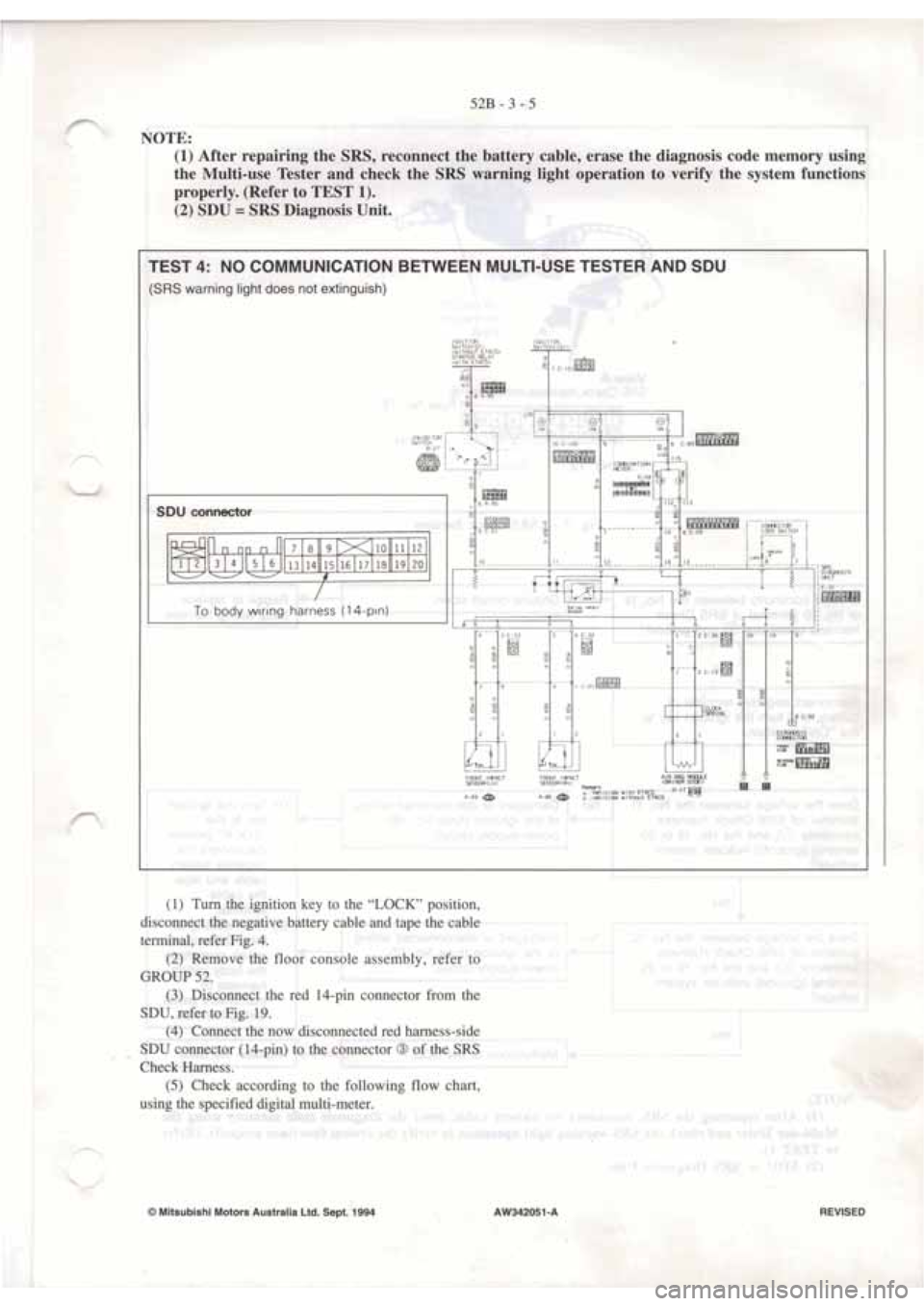 MITSUBISHI VERADA 1995  Workshop Manual 
