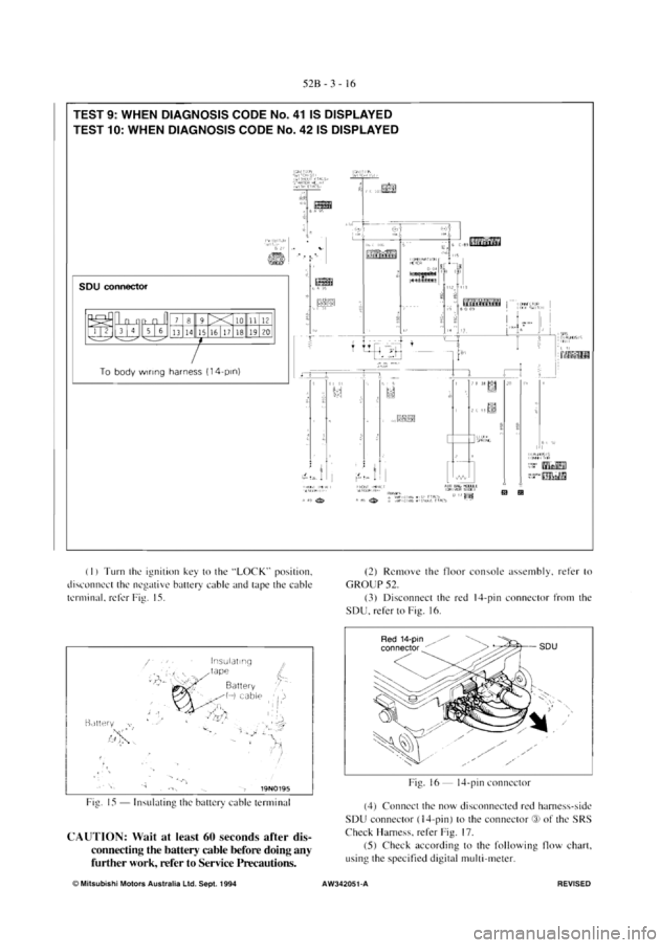 MITSUBISHI VERADA 1995  Workshop Manual 
