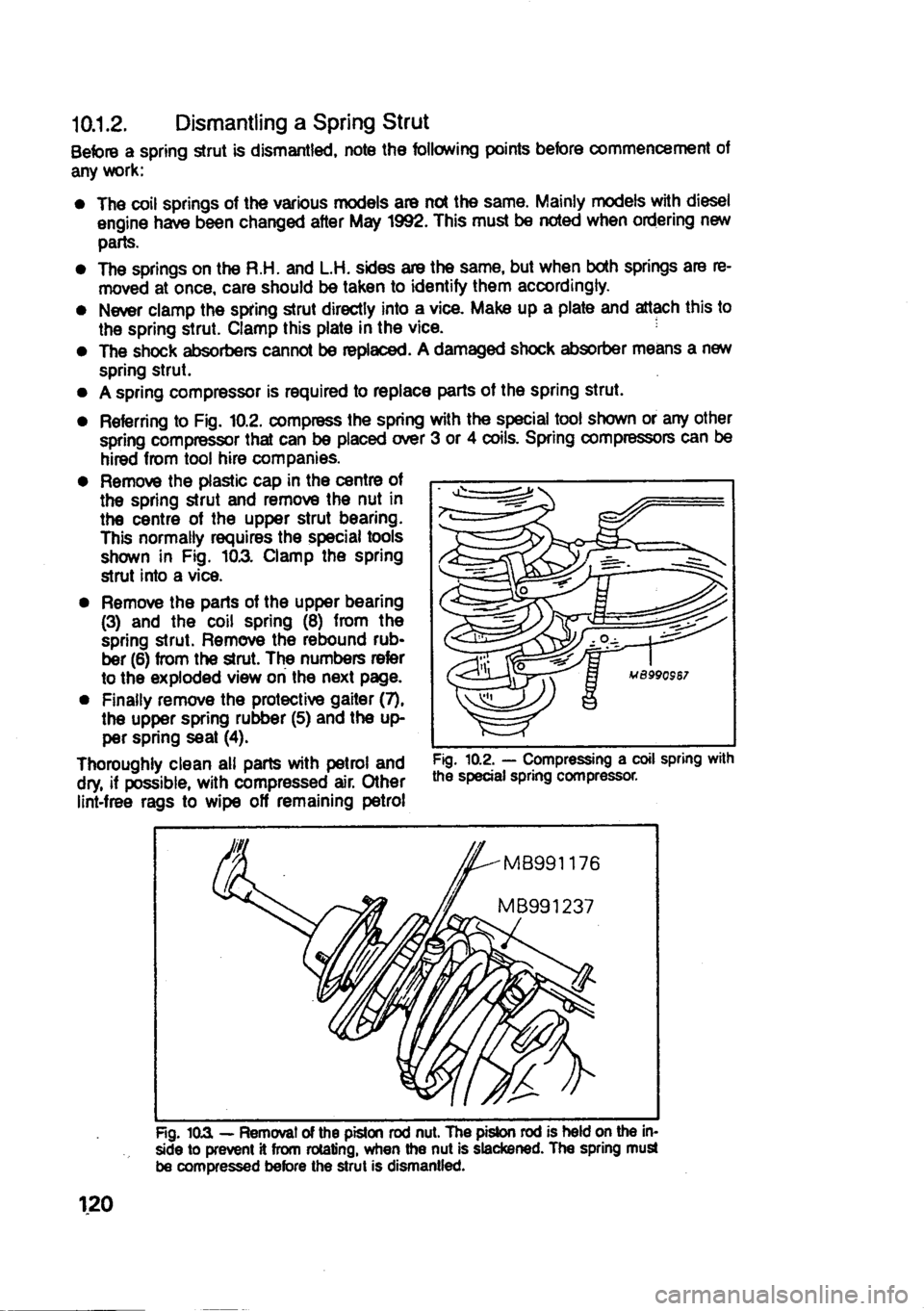 MITSUBISHI SPACE RUNNER 1991  Owners Manual 