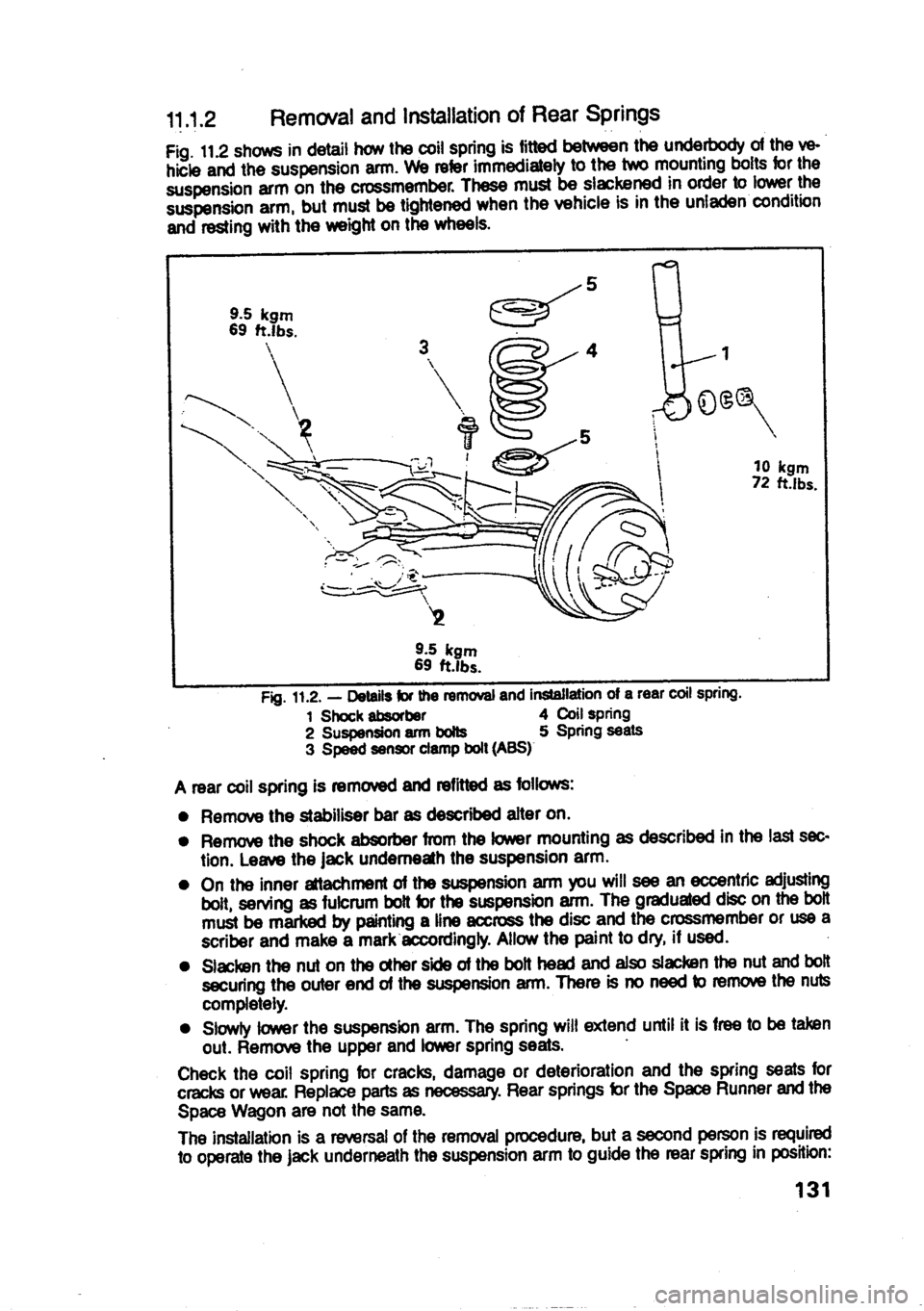 MITSUBISHI SPACE RUNNER 1991  Owners Manual 
