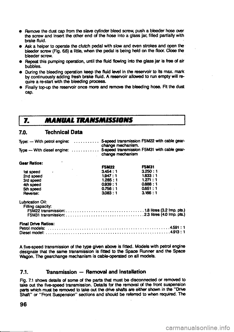 MITSUBISHI SPACE RUNNER 1991  Owners Manual 