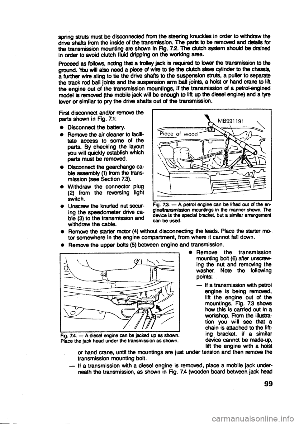 MITSUBISHI SPACE RUNNER 1991  Owners Manual 