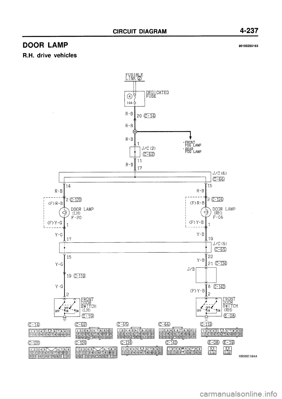 MITSUBISHI GALANT 1997 8.G Electrical Wiring Diagram Workshop Manual 