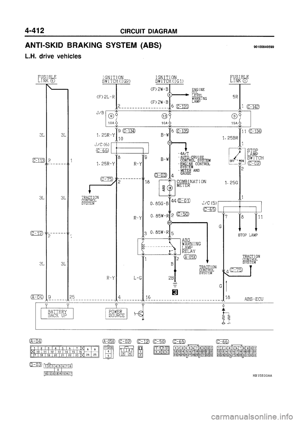 MITSUBISHI GALANT 1997 8.G Electrical Wiring Diagram Workshop Manual 