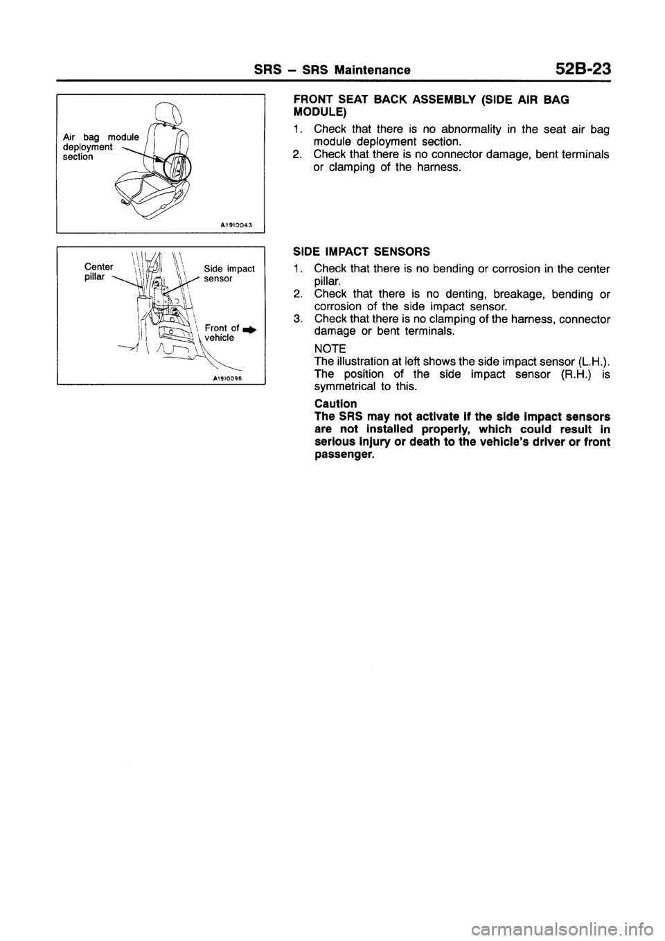 MITSUBISHI GALANT 1997 8.G Workshop Manual 