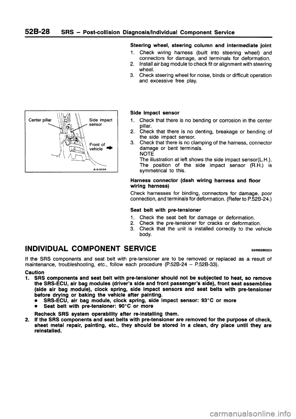 MITSUBISHI GALANT 1997 8.G Workshop Manual 