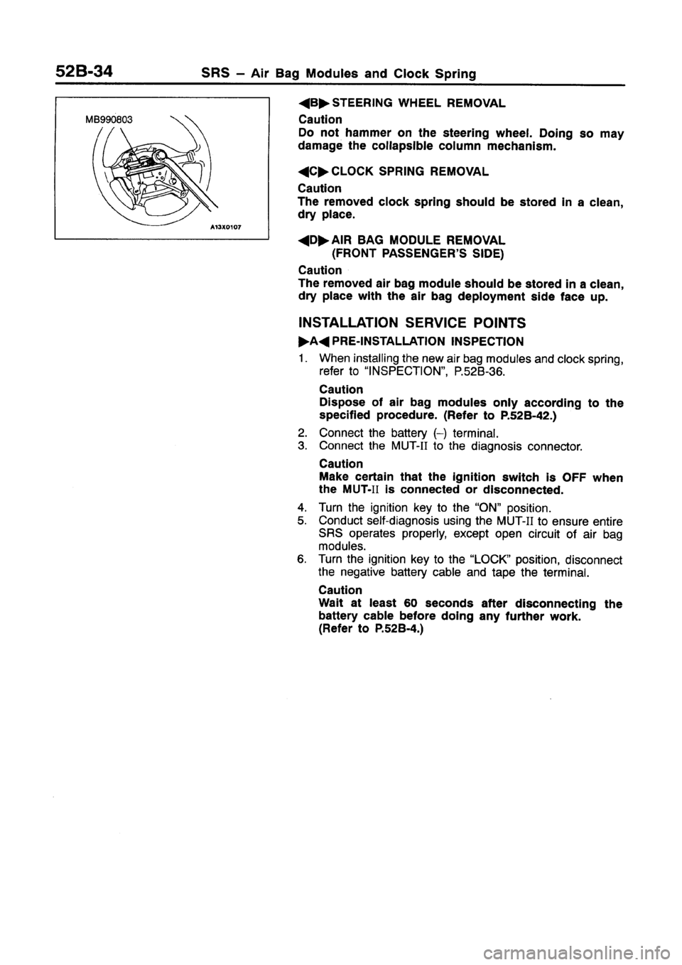 MITSUBISHI GALANT 1997 8.G Workshop Manual 