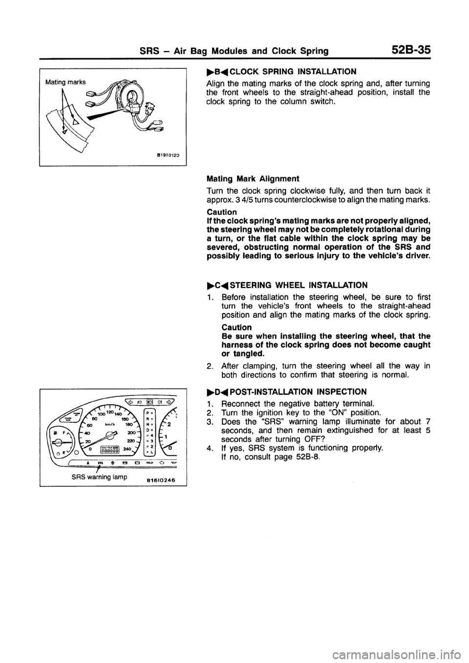 MITSUBISHI GALANT 1997 8.G Workshop Manual 