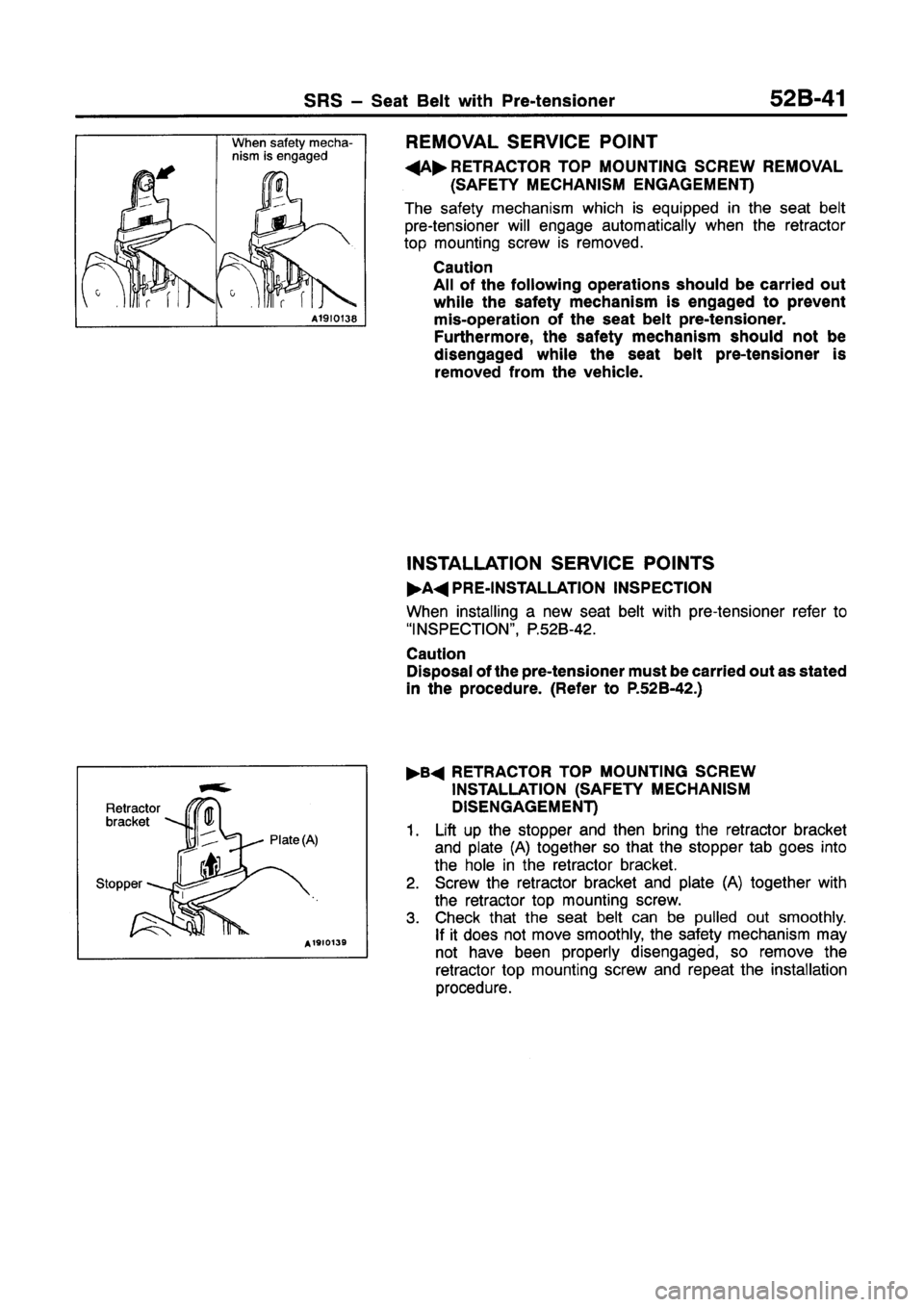 MITSUBISHI GALANT 1997 8.G Workshop Manual 