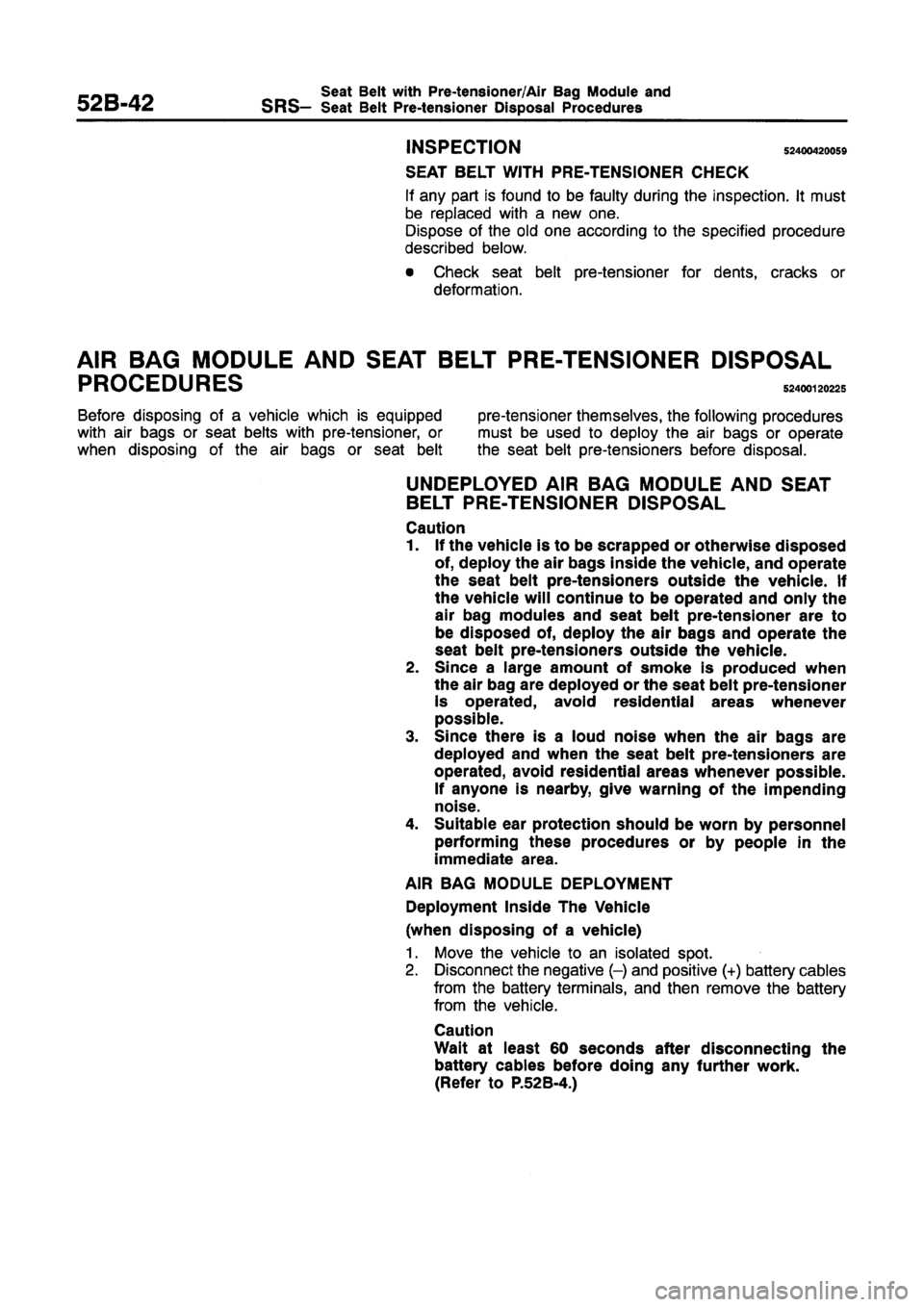 MITSUBISHI GALANT 1997 8.G Workshop Manual 