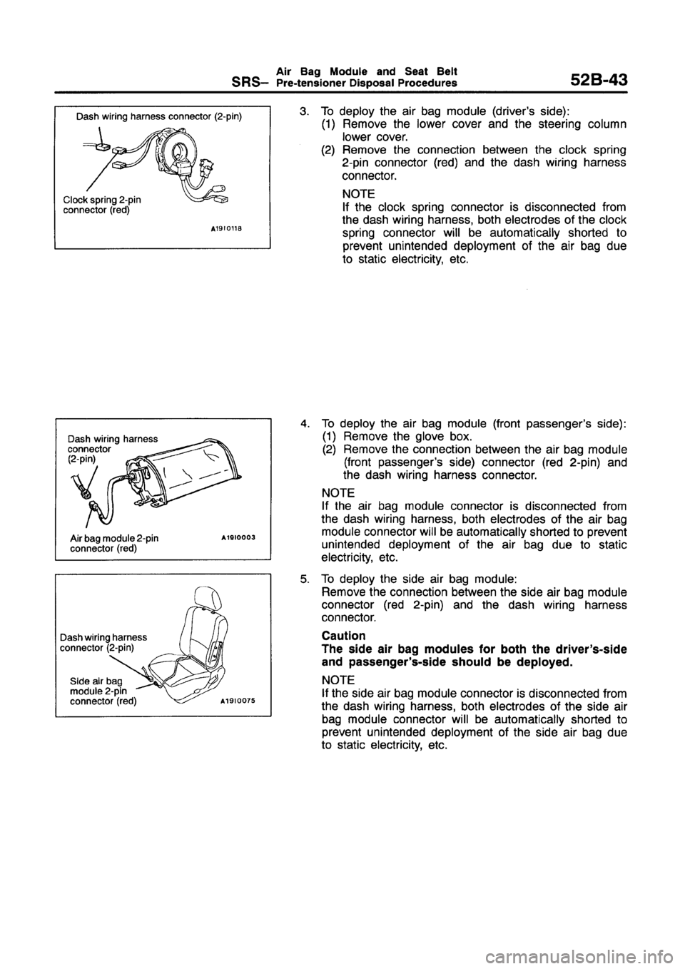 MITSUBISHI GALANT 1997 8.G Workshop Manual 