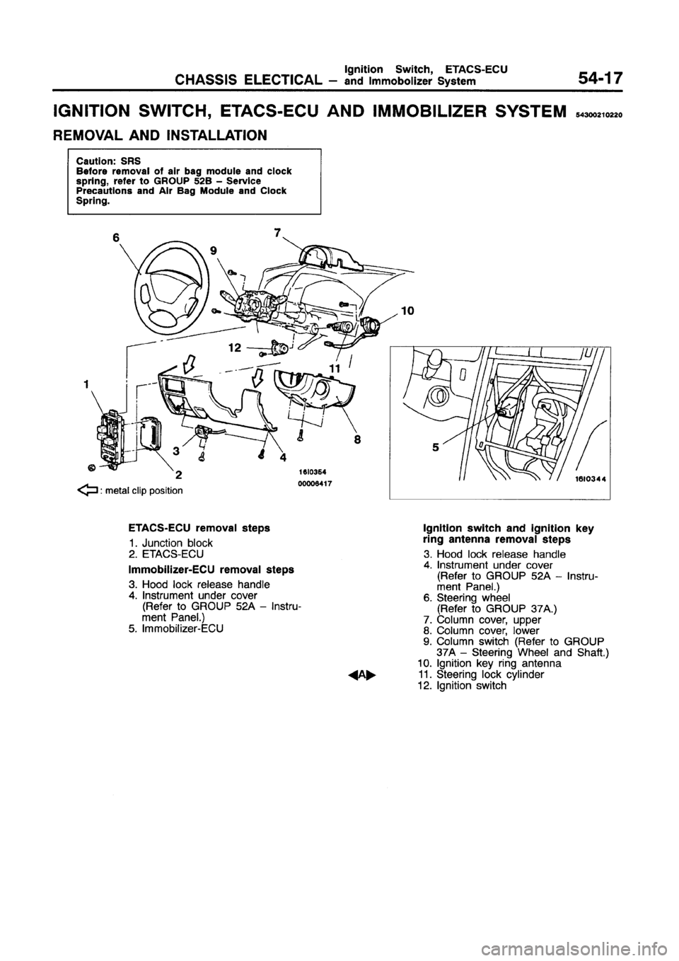 MITSUBISHI GALANT 1997 8.G Workshop Manual 