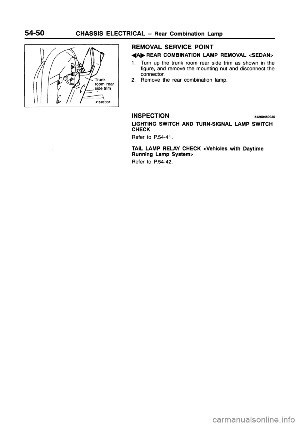 MITSUBISHI GALANT 1997 8.G Workshop Manual 