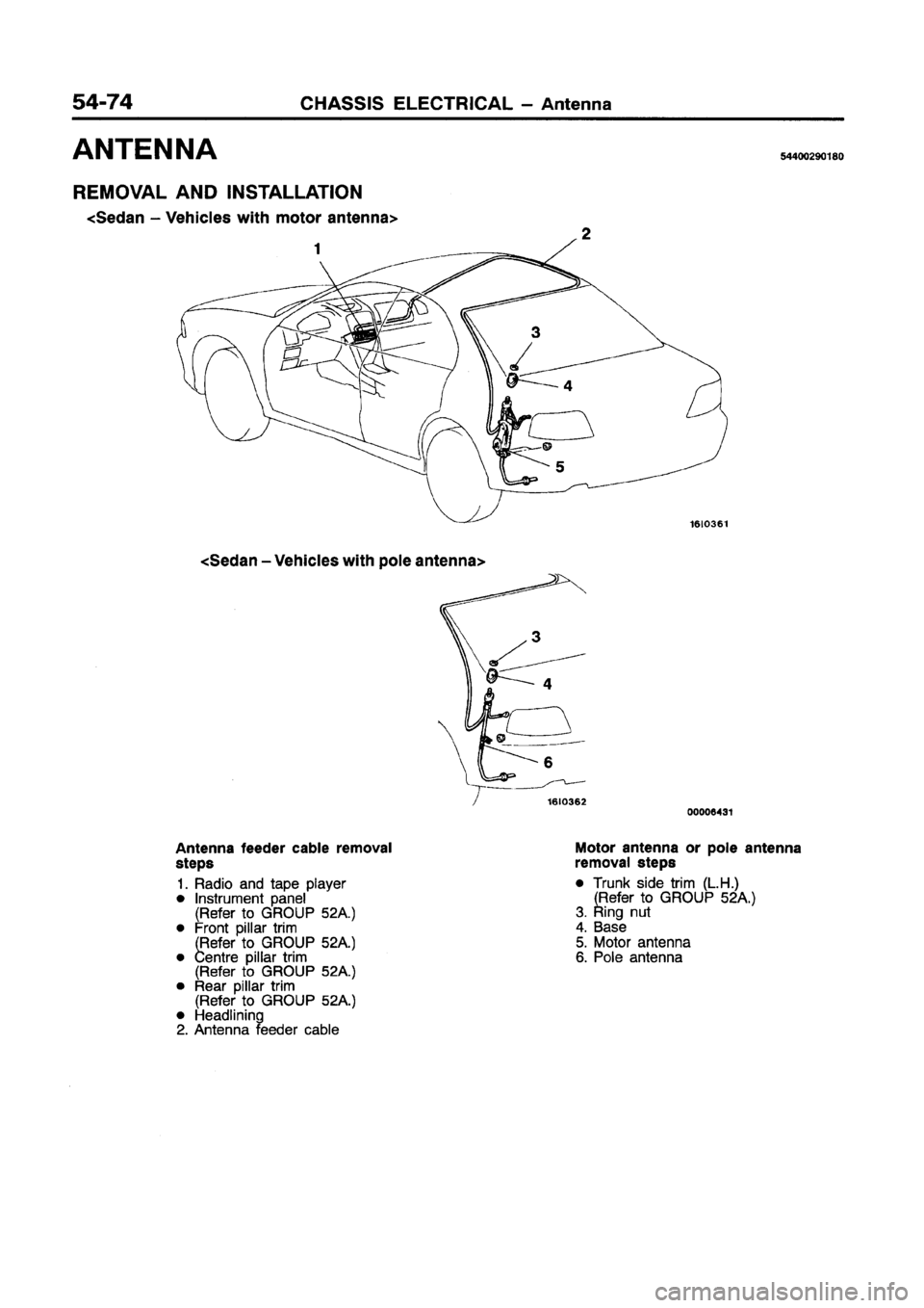 MITSUBISHI GALANT 1997 8.G Workshop Manual 