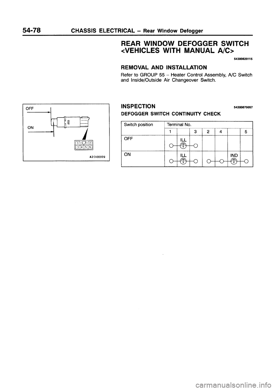 MITSUBISHI GALANT 1997 8.G Workshop Manual 