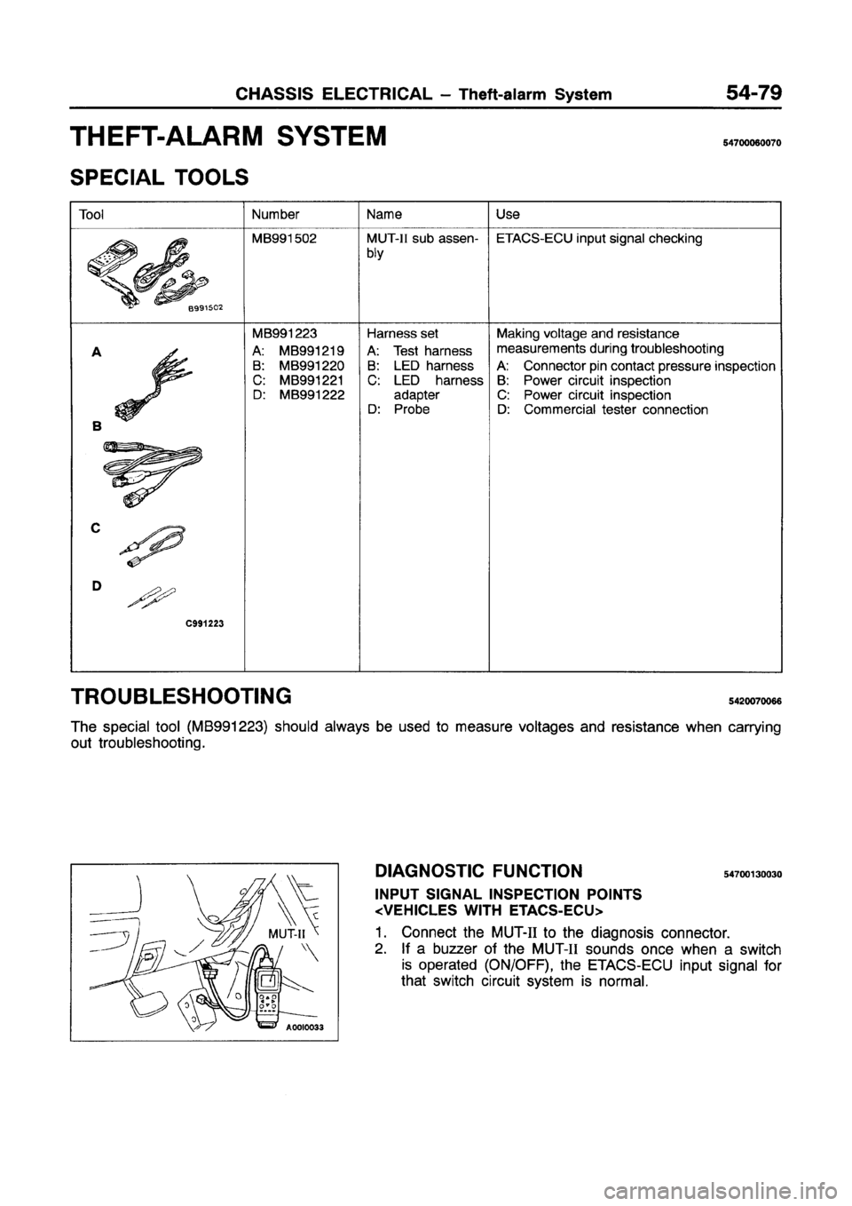 MITSUBISHI GALANT 1997 8.G Workshop Manual 