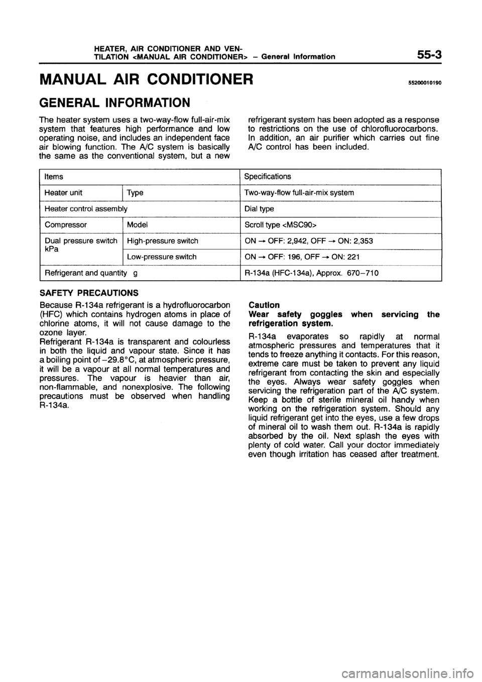 MITSUBISHI GALANT 1997 8.G Workshop Manual 