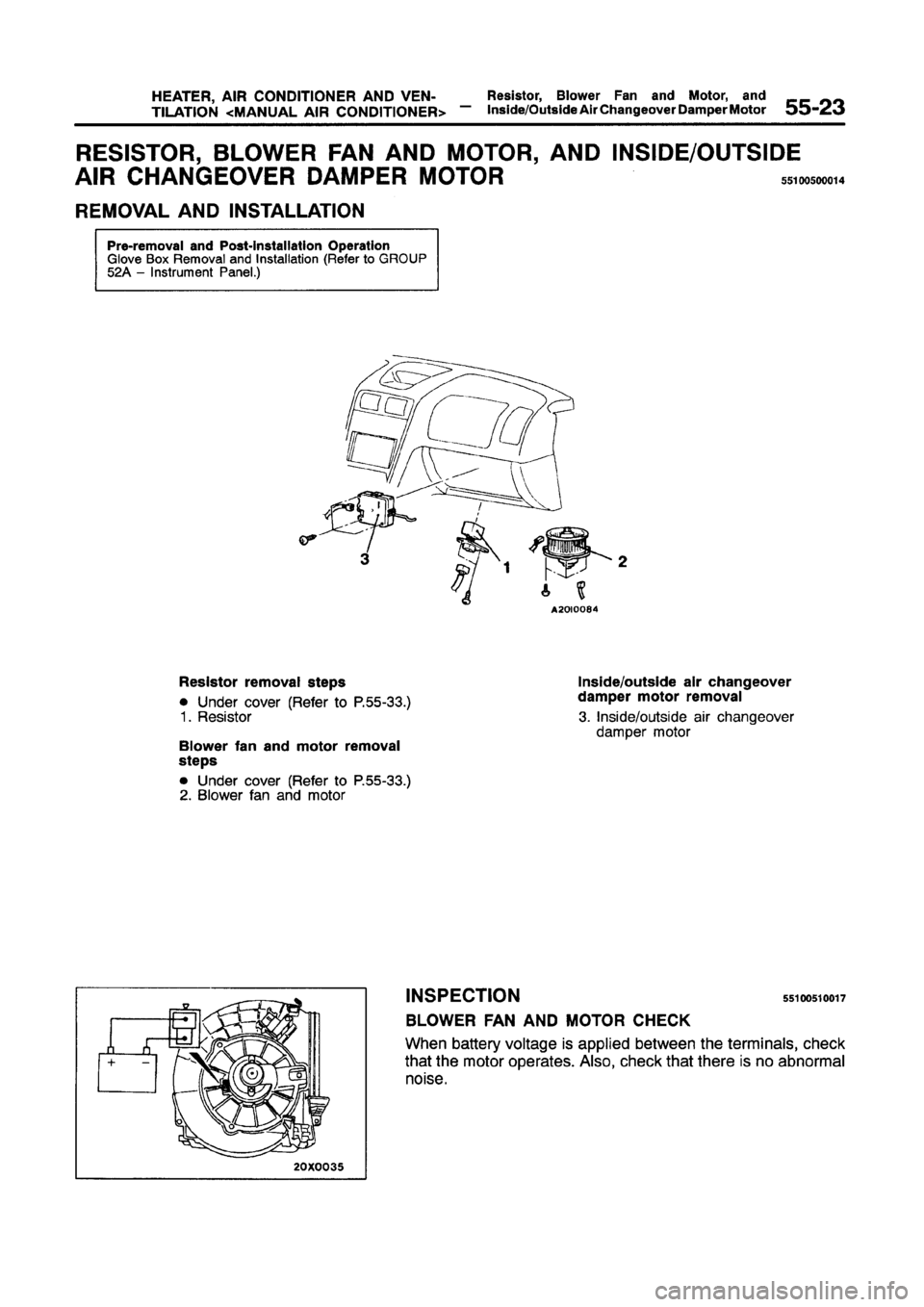 MITSUBISHI GALANT 1997 8.G Workshop Manual 