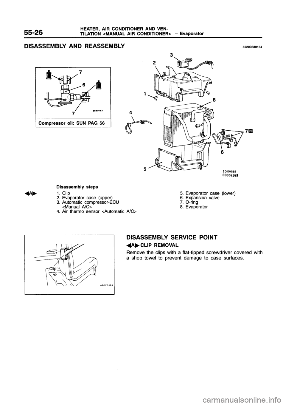 MITSUBISHI GALANT 1997 8.G Workshop Manual 
