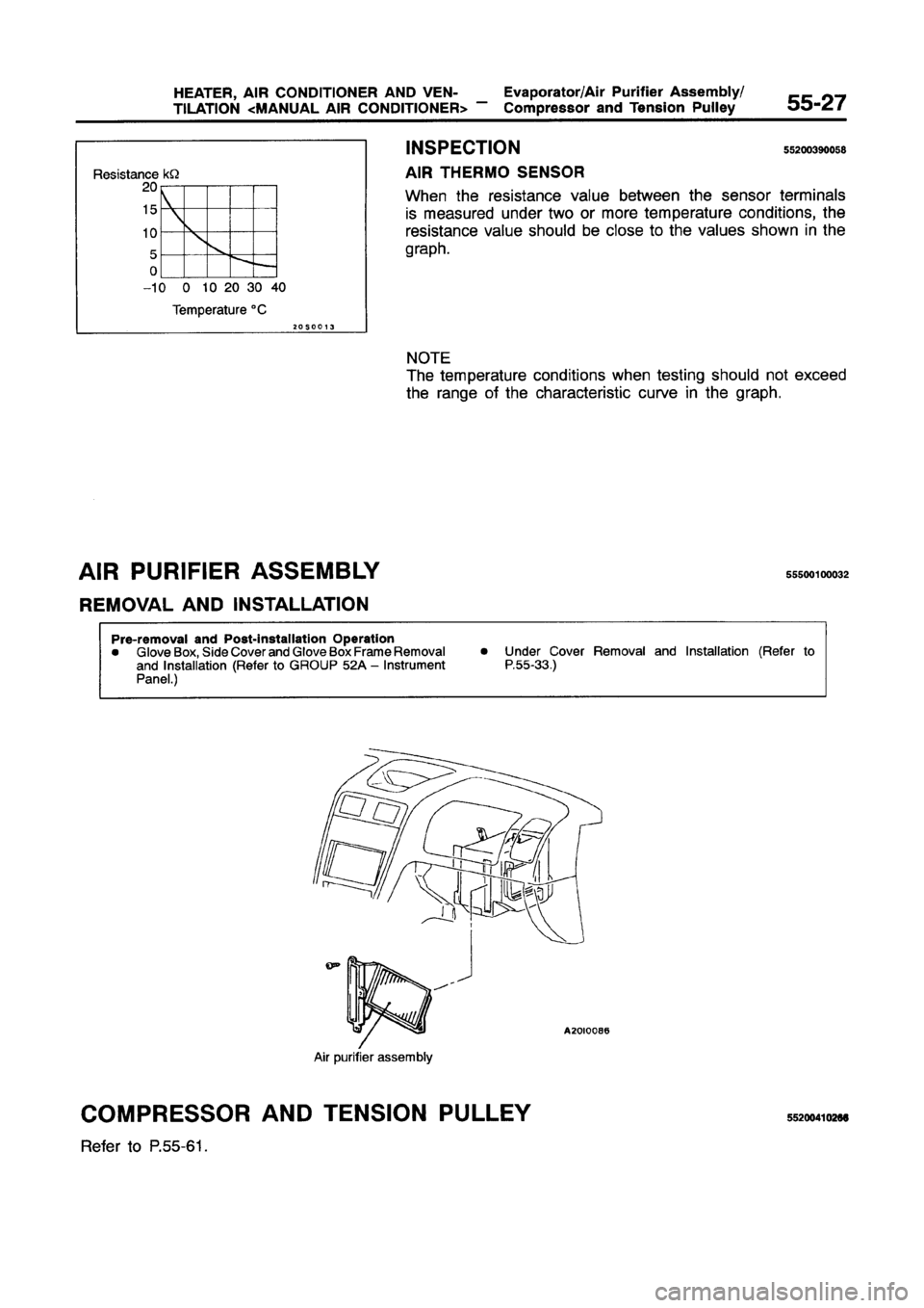 MITSUBISHI GALANT 1997 8.G Workshop Manual 