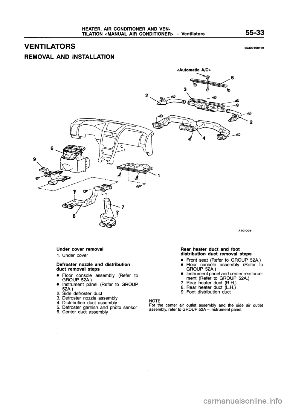 MITSUBISHI GALANT 1997 8.G Workshop Manual 