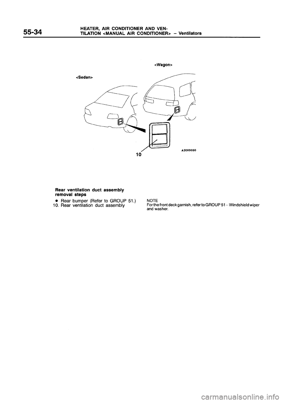 MITSUBISHI GALANT 1997 8.G Workshop Manual 
