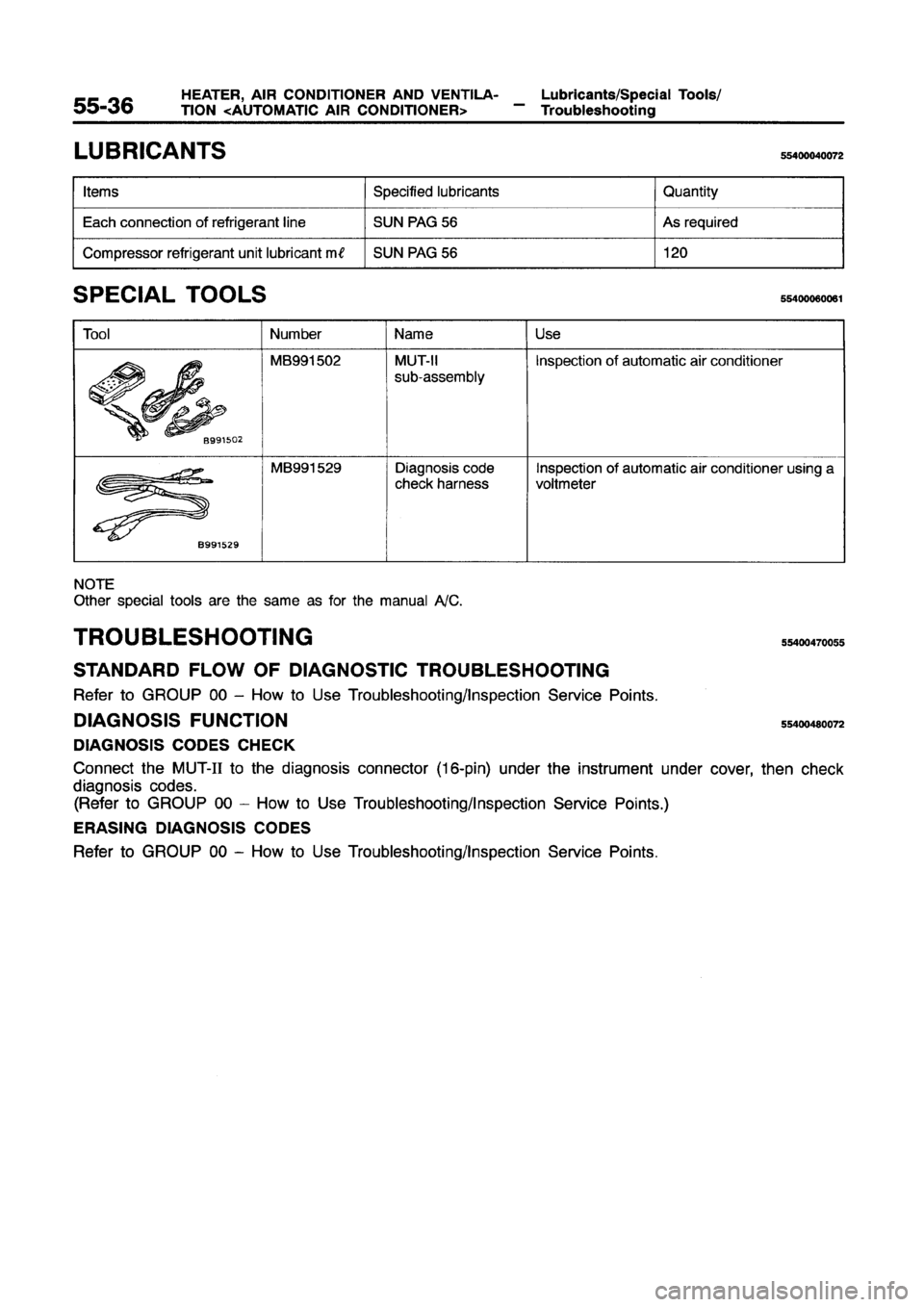 MITSUBISHI GALANT 1997 8.G Workshop Manual 