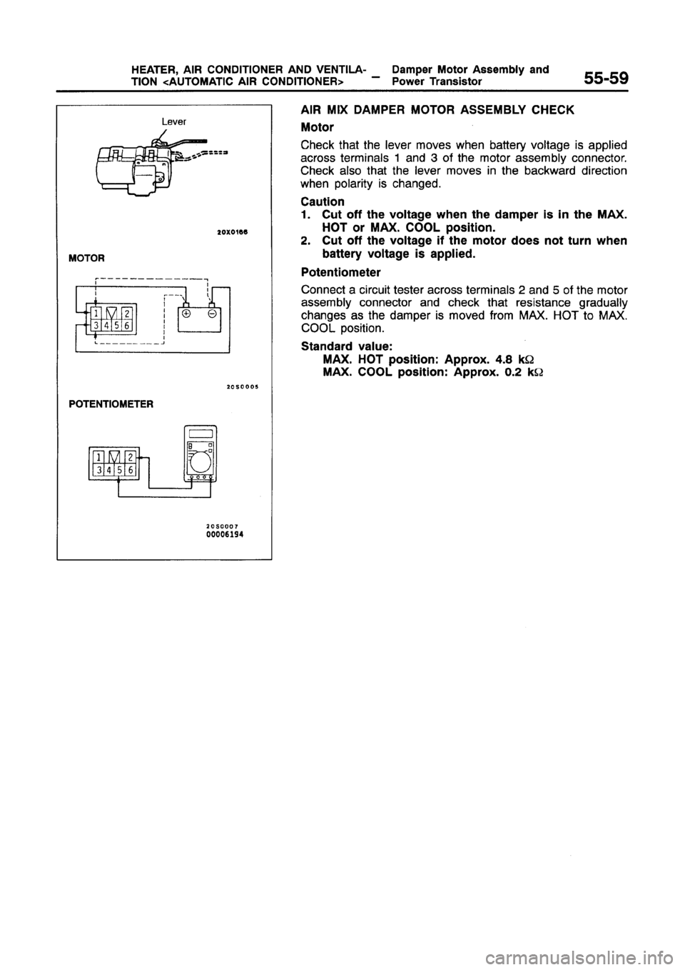 MITSUBISHI GALANT 1997 8.G Workshop Manual 