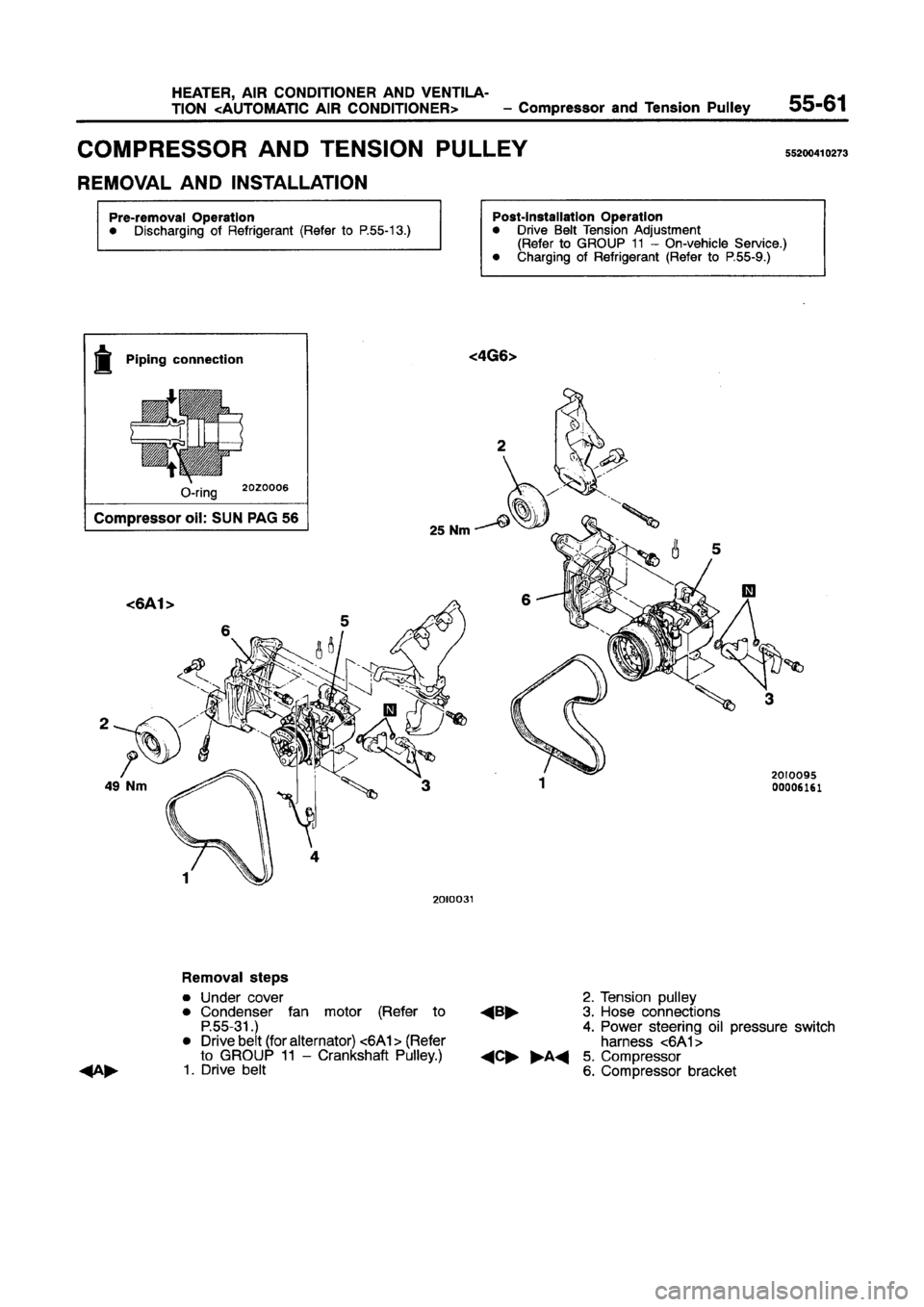 MITSUBISHI GALANT 1997 8.G Workshop Manual 